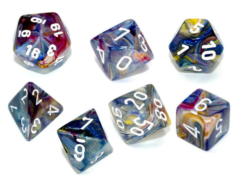Chessex- 7pc Polyhedral: Festive