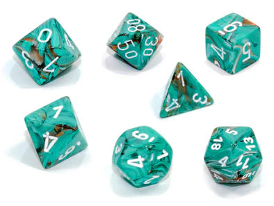 Chessex- 7pc Polyhedral: Marble
