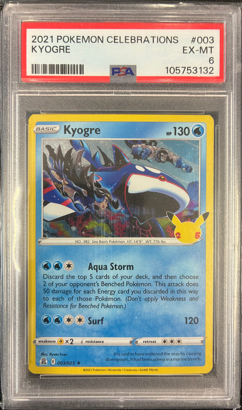 Kyogre (003/025) - Celebrations - PSA 6