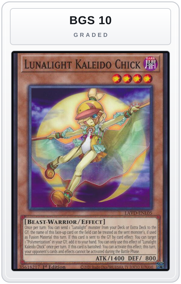 Graded - Lunalight Kaleido Chick — BGS 10 graded overlay
