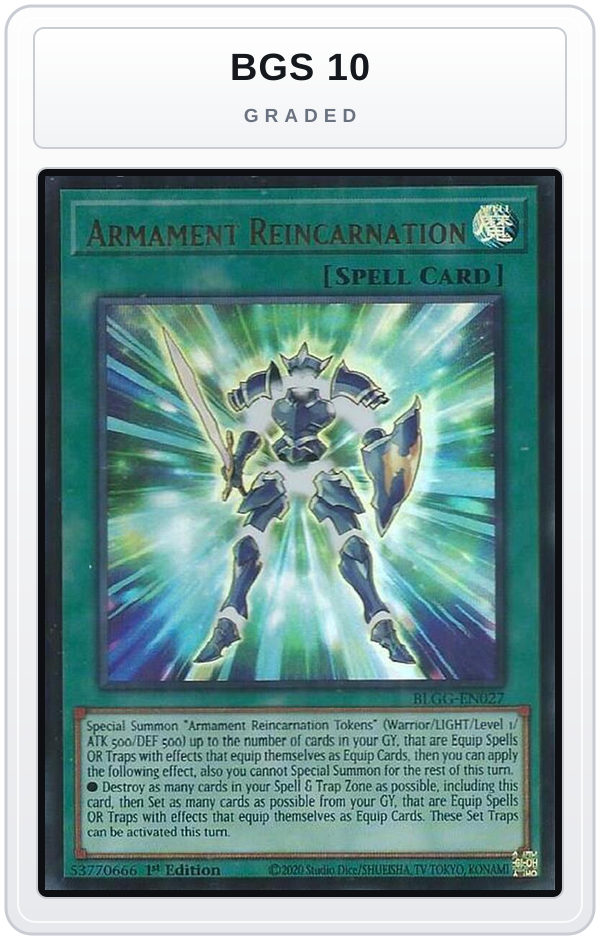 Graded - Armament Reincarnation — BGS 10 graded overlay