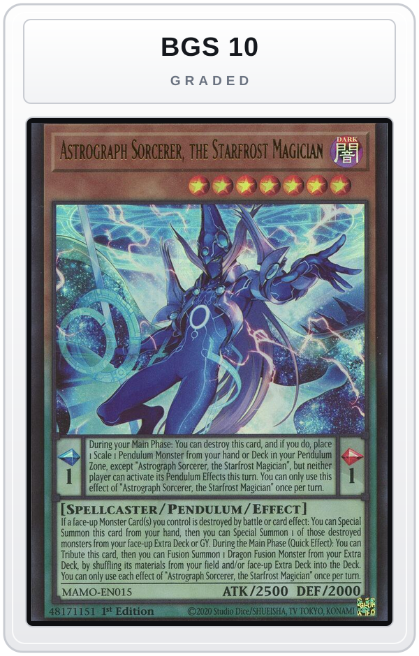 Graded - Astrograph Sorcerer, the Starfrost Magician — BGS 10 graded overlay