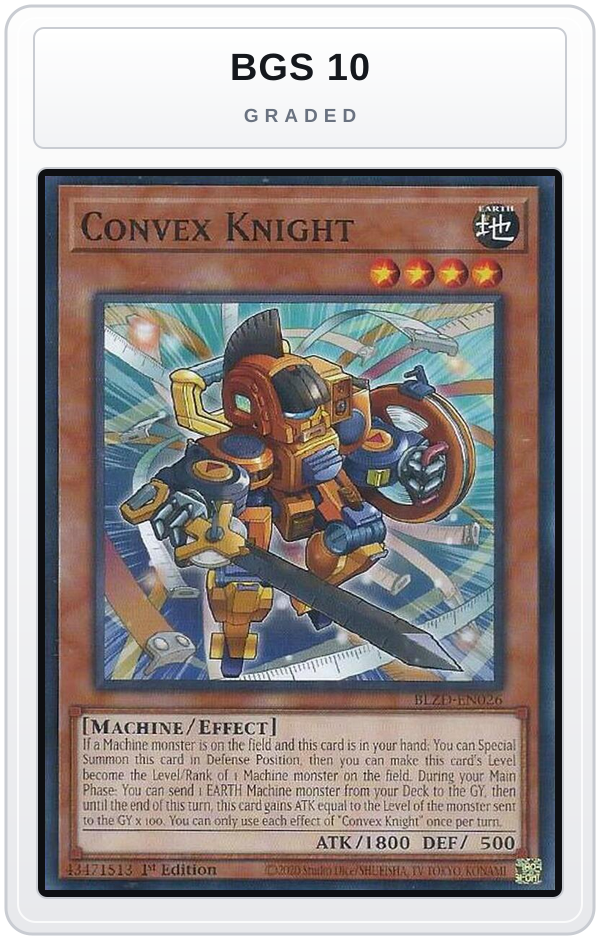 Graded - Convex Knight — BGS 10 graded overlay