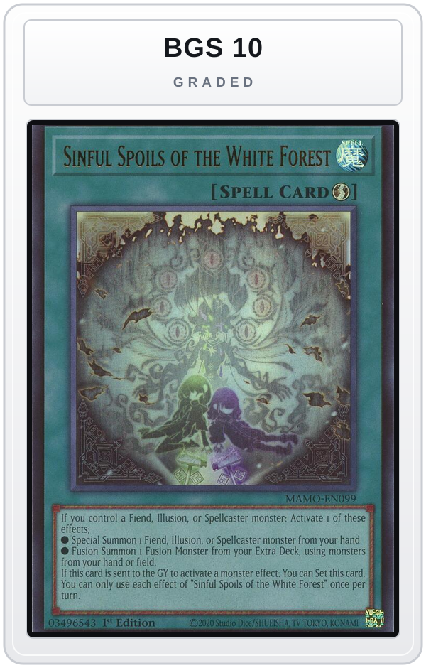 Graded - Sinful Spoils of the White Forest — BGS 10 graded overlay