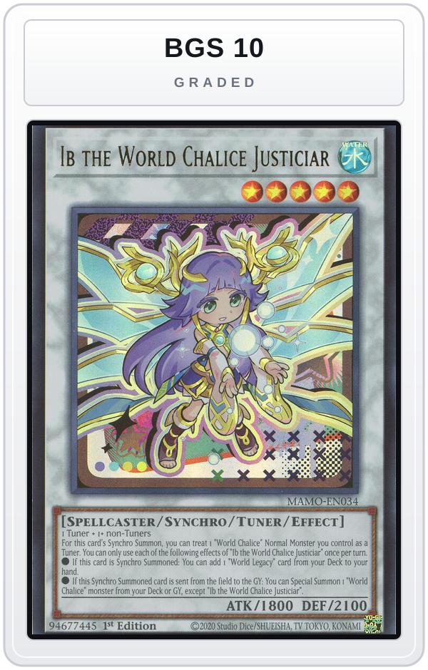 Graded - Ib the World Chalice Justiciar — BGS 10 graded overlay