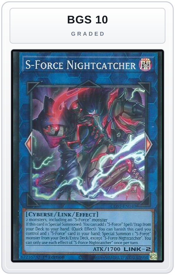 Graded - S-Force Nightcatcher — BGS 10 graded overlay