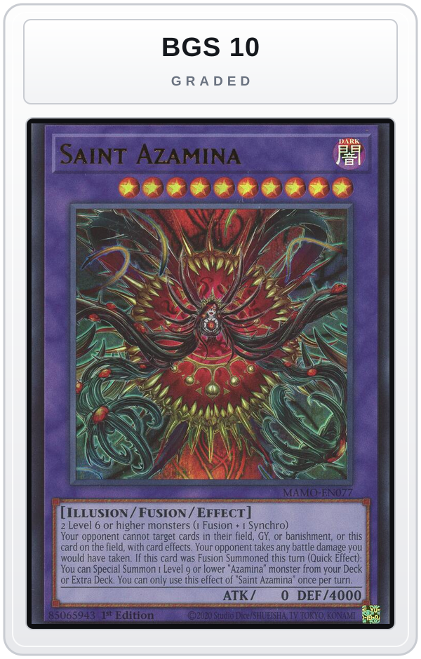 Graded - Saint Azamina — BGS 10 graded overlay