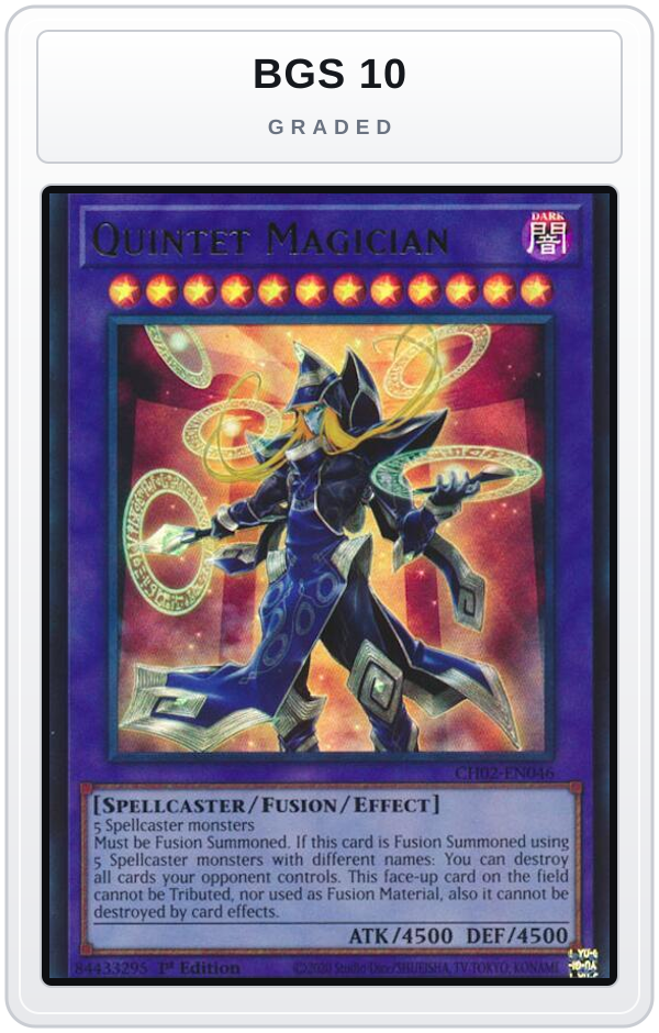 Graded - Quintet Magician — BGS 10 graded overlay