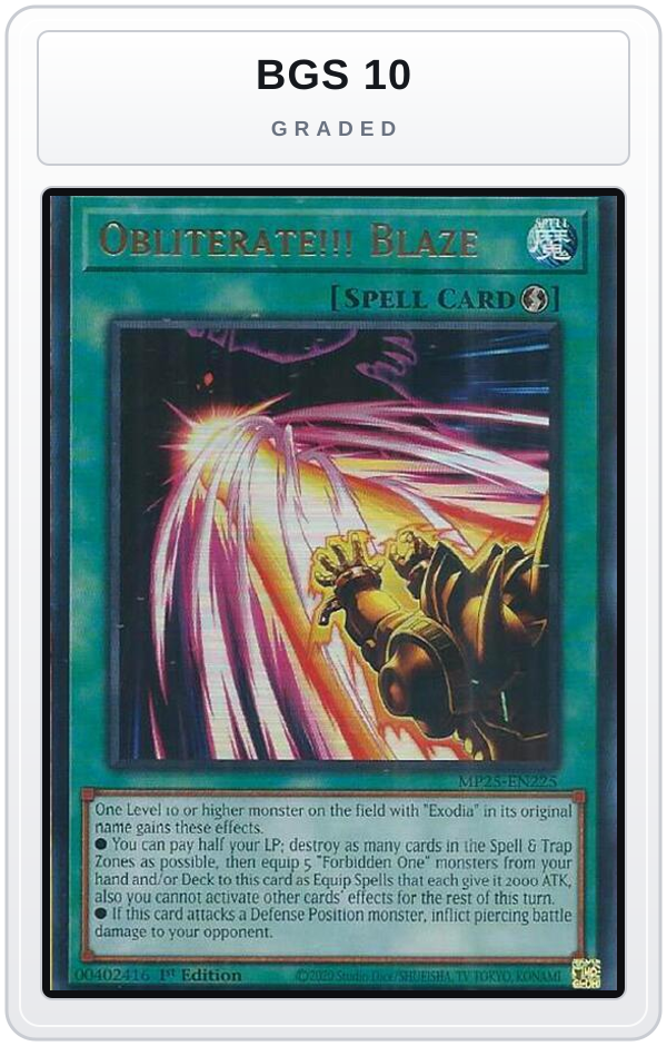 Graded - Obliterate!!! Blaze — BGS 10 graded overlay