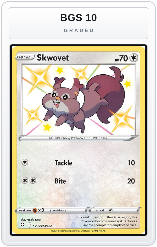 Graded - Skwovet — BGS 10 graded overlay