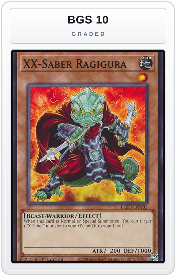 Graded - XX-Saber Ragigura — BGS 10 graded overlay