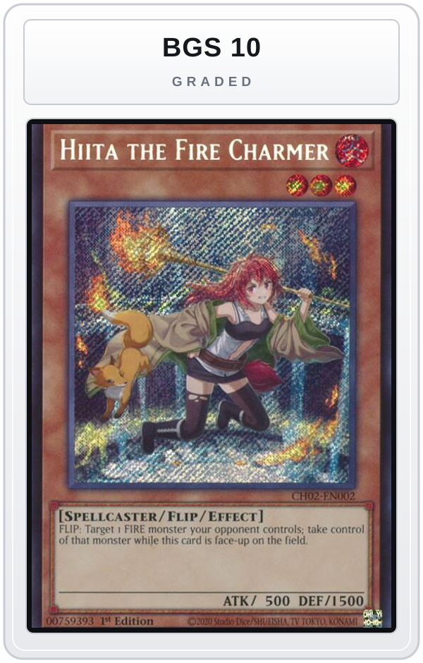 Graded - Hiita the Fire Charmer — BGS 10 graded overlay