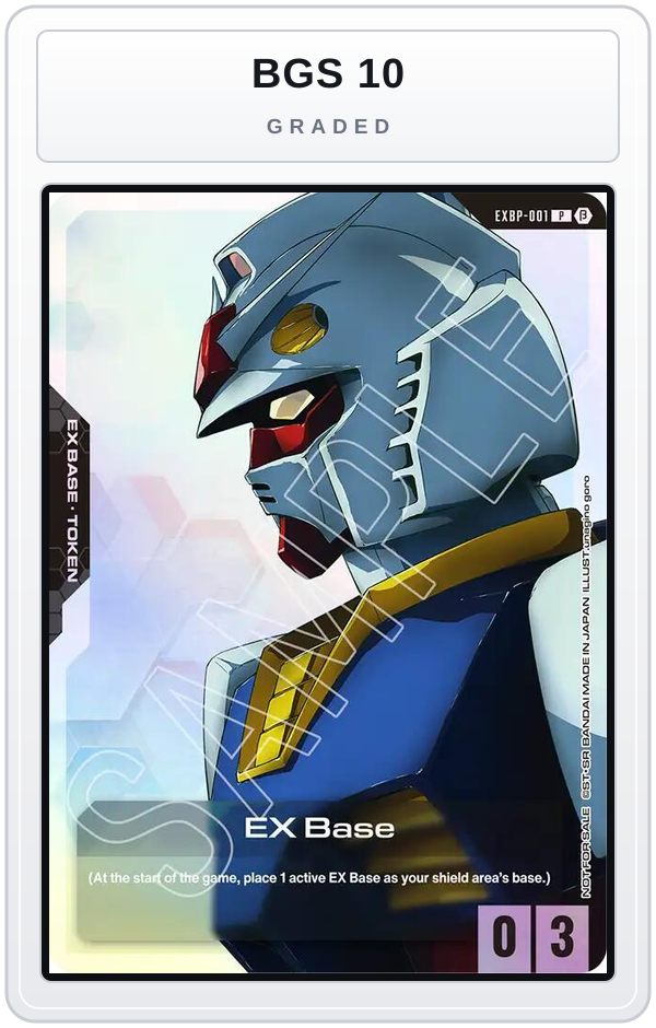 Graded - EX Base (EXBP-001) (Edition Beta Early Trial Event) — BGS 10 graded overlay