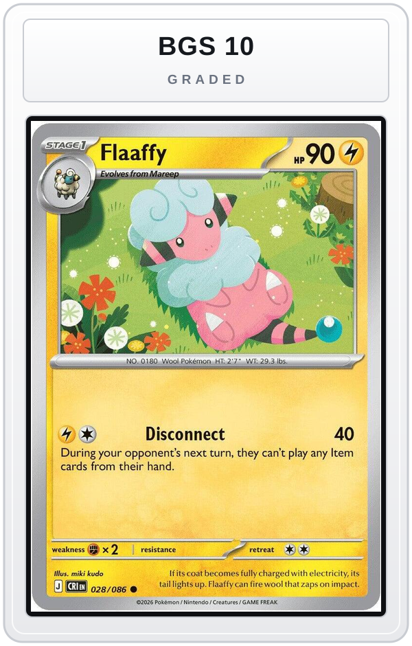 Graded - Flaaffy — BGS 10 graded overlay