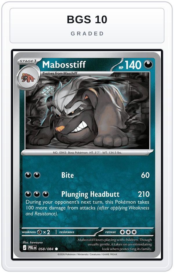 Graded - Mabosstiff — BGS 10 graded overlay