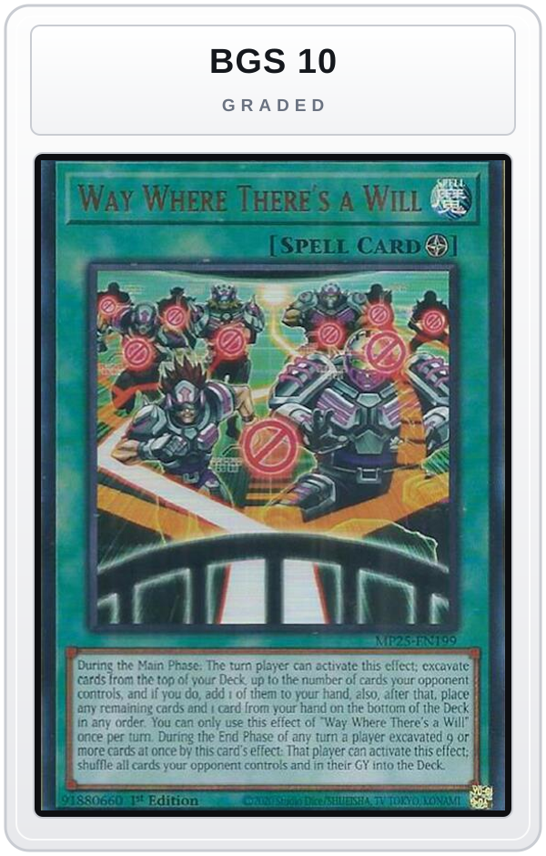 Graded - Way Where There's a Will — BGS 10 graded overlay