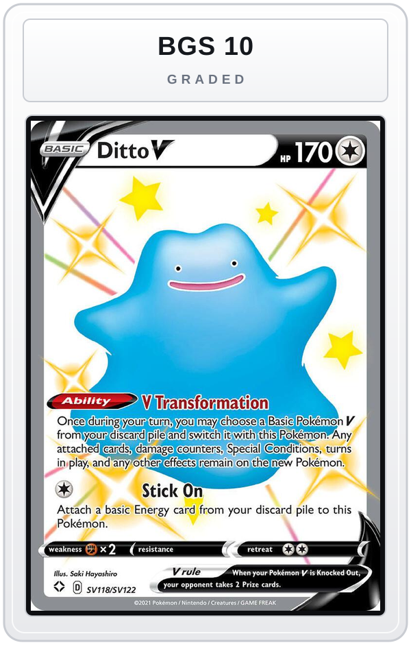 Graded - Ditto V — BGS 10 graded overlay