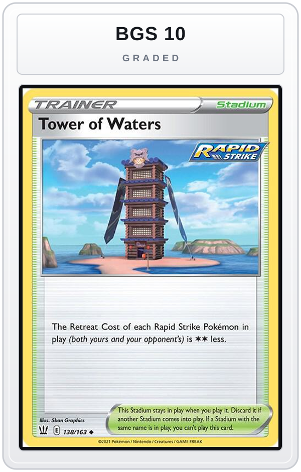 Graded - Tower of Waters — BGS 10 graded overlay
