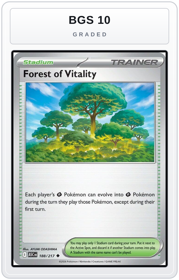 Graded - Forest of Vitality — BGS 10 graded overlay