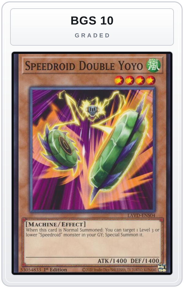 Graded - Speedroid Double Yoyo — BGS 10 graded overlay