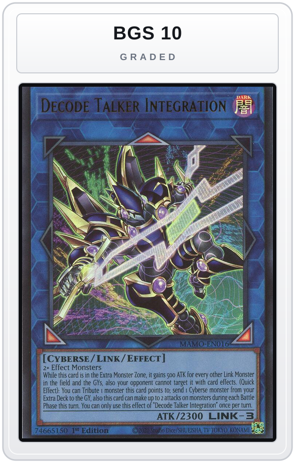 Graded - Decode Talker Integration — BGS 10 graded overlay