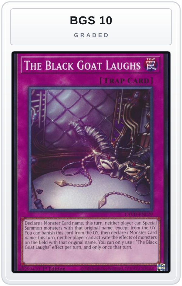 Graded - The Black Goat Laughs — BGS 10 graded overlay