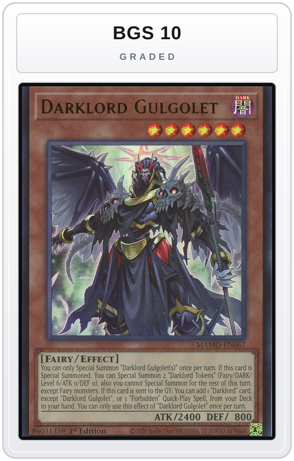Graded - Darklord Gulgolet — BGS 10 graded overlay