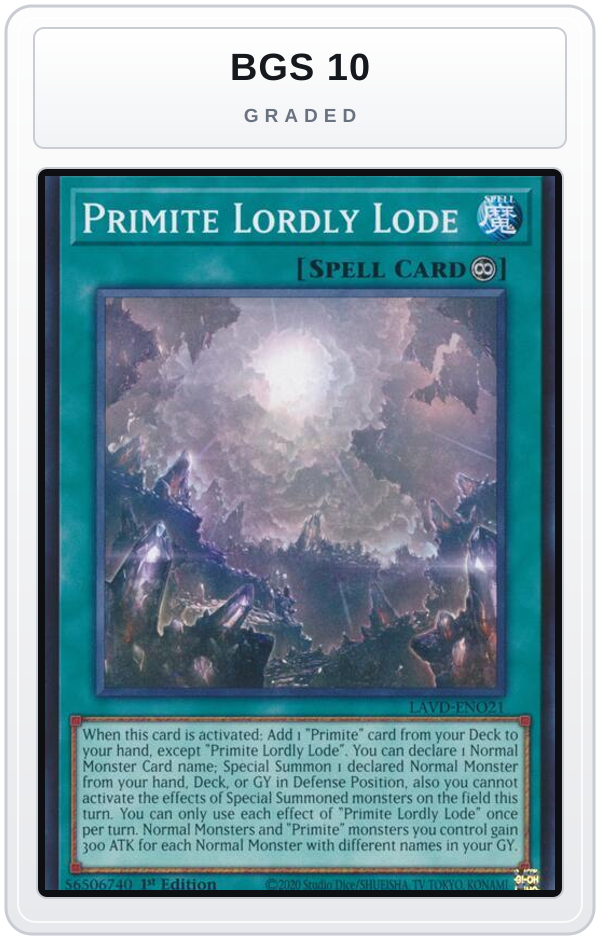 Graded - Primite Lordly Lode — BGS 10 graded overlay