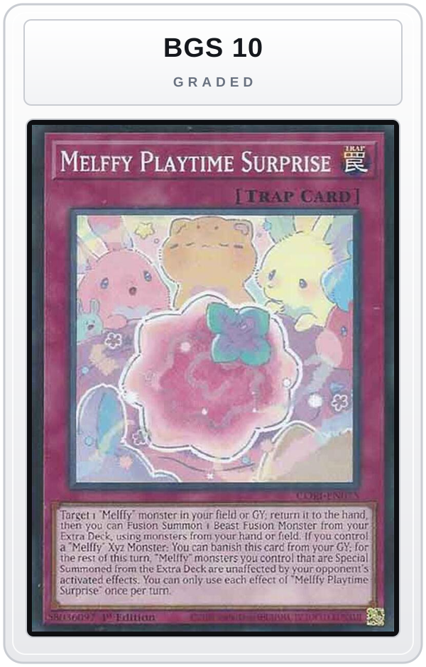 Graded - Melffy Playtime Surprise — BGS 10 graded overlay