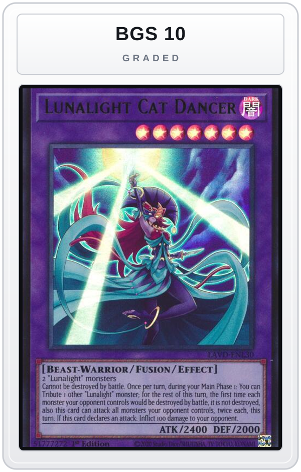 Graded - Lunalight Cat Dancer — BGS 10 graded overlay