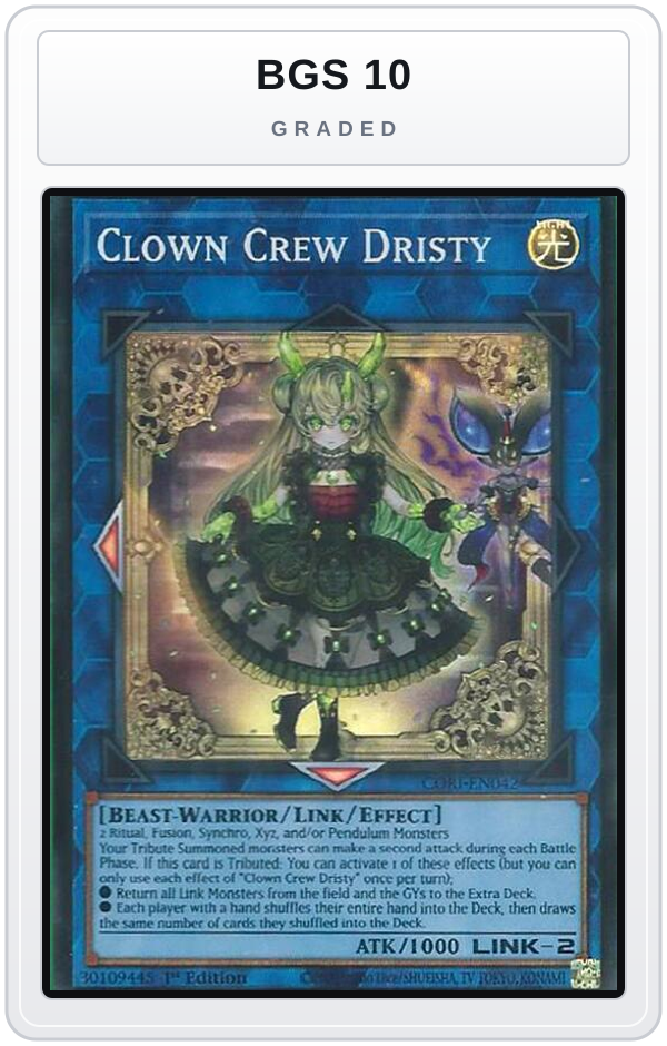 Graded - Clown Crew Dristy — BGS 10 graded overlay