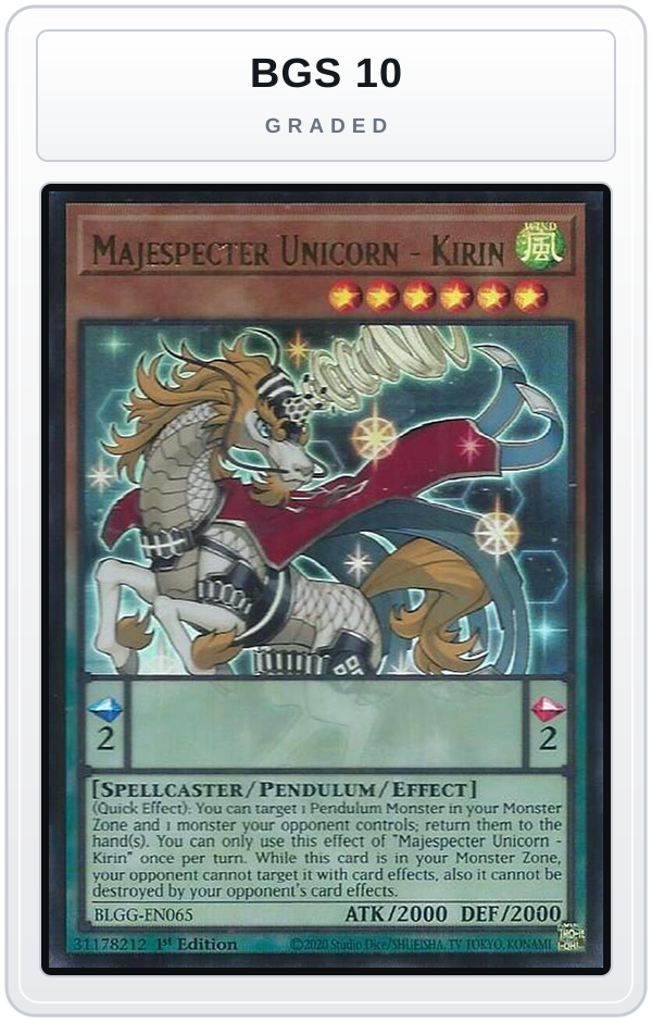 Graded - Majespecter Unicorn - Kirin — BGS 10 graded overlay