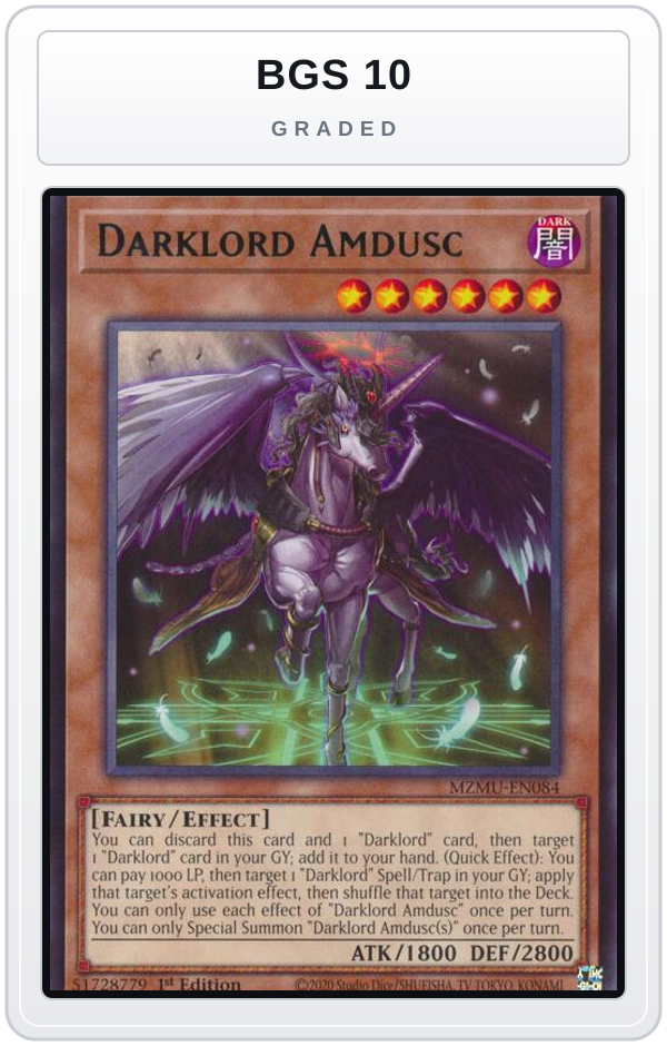 Graded - Darklord Amdusc — BGS 10 graded overlay