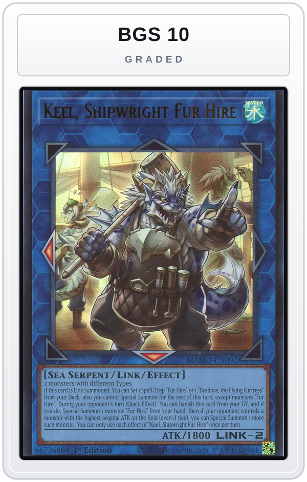 Graded - Keel, Shipwright Fur Hire — BGS 10 graded overlay