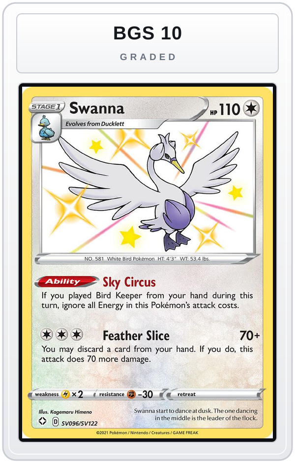 Graded - Swanna — BGS 10 graded overlay