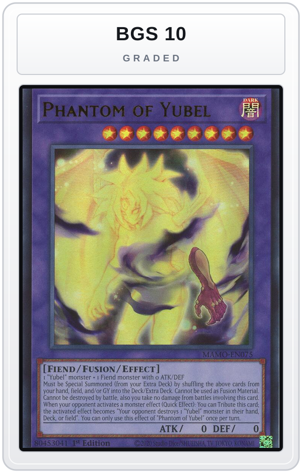Graded - Phantom of Yubel — BGS 10 graded overlay
