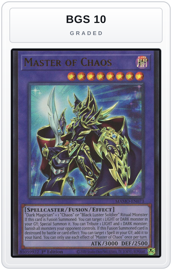Graded - Master of Chaos — BGS 10 graded overlay