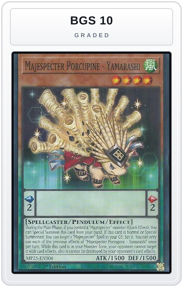 Graded - Majespecter Porcupine - Yamarashi — BGS 10 graded overlay