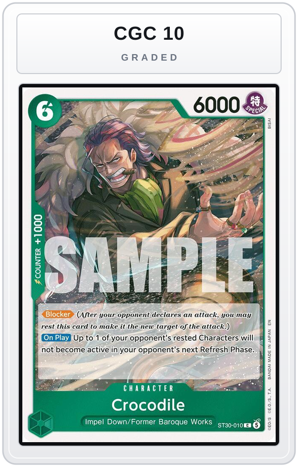 Graded - Crocodile — CGC 10 graded overlay