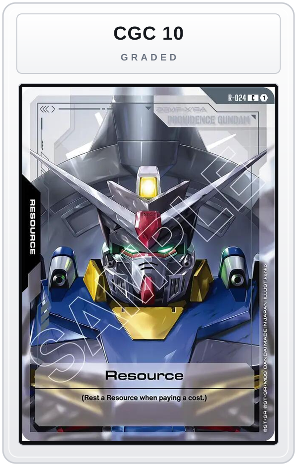 Graded - Resource (R-024) — CGC 10 graded overlay