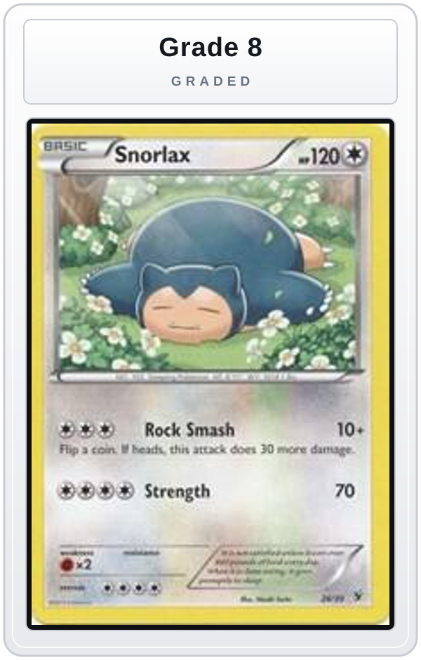 Graded - Snorlax — Grade 8 graded overlay