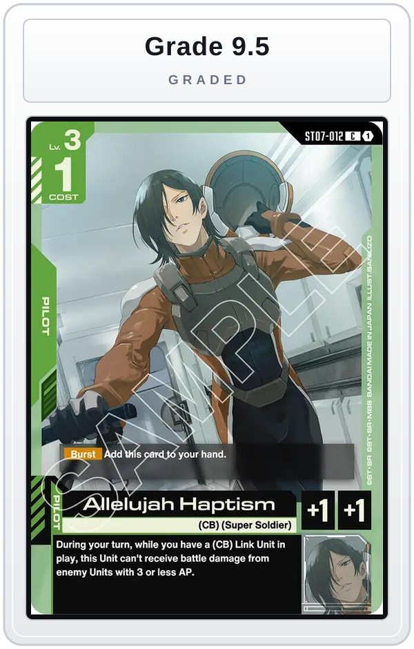 Graded - Allelujah Haptism — Grade 9.5 graded overlay