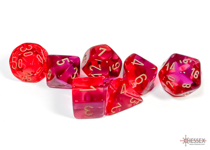 Chessex- 7pc Polyhedral: Gemini Translucent