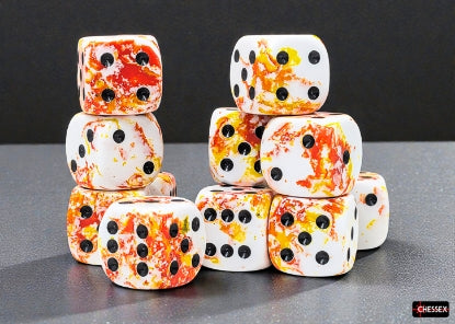12x D6: 12mm Brush Dice
