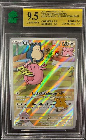 Chansey (187/167) Illustration Rare - Twilight Masquerade - MNT 9.5