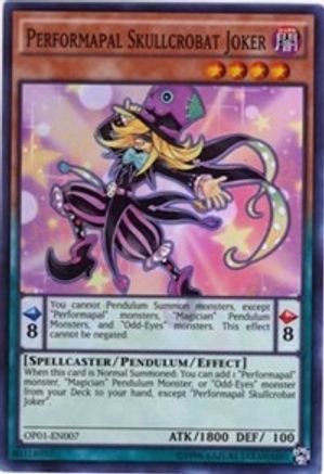 Performapal Skullcrobat Joker [OP01-EN007] Super Rare