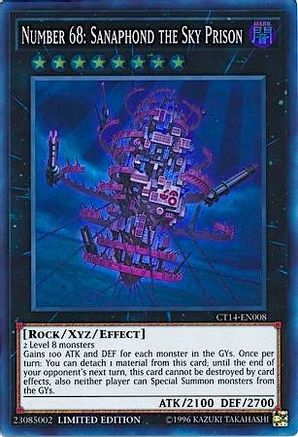 Number 68: Sanaphond the Sky Prison [CT14-EN008] Super Rare