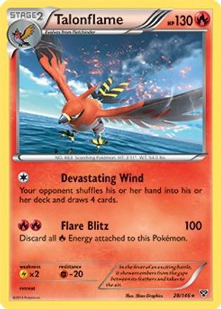 Talonflame (28/146) (Cosmos Holo) (Blister Exclusive) [XY: Base Set]
