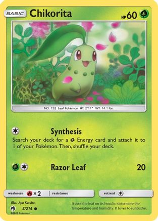 Chikorita (5/214) [Sun & Moon: Lost Thunder]