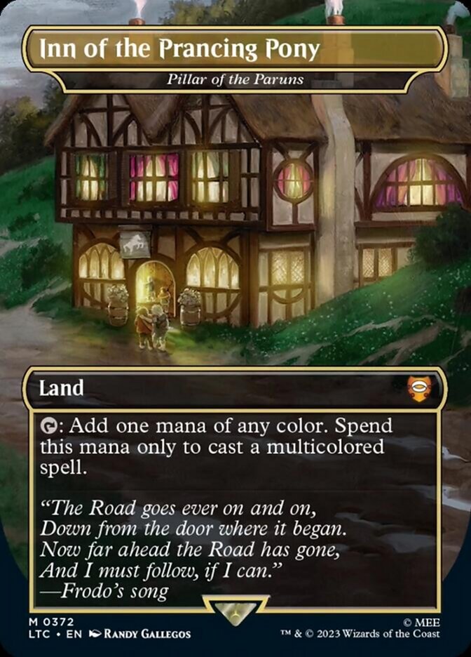 Inn of the Prancing Pony - Pillar of the Paruns (Borderless) [The Lord of the Rings: Tales of Middle-Earth Commander]
